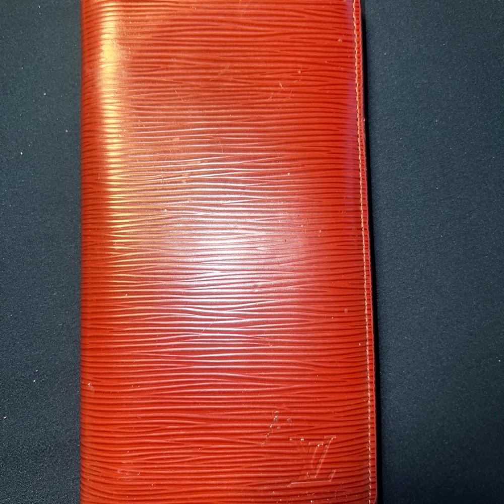Red Textured Wallet